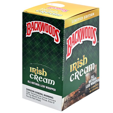 Backwoods Cigars Irish Cream 8 Packs Of 5