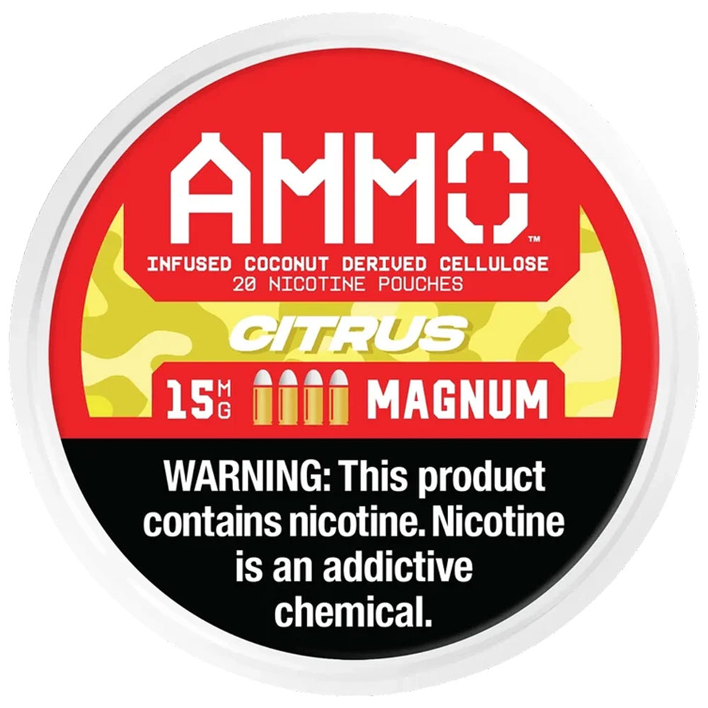 AMMO Nicotine Pouches Citrus 15mg 5ct