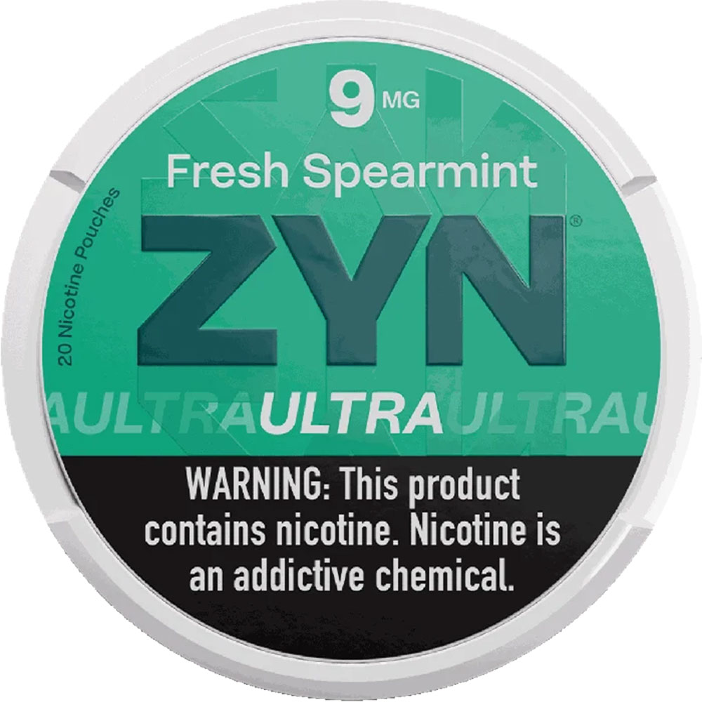 ZYN Ultra Nicotine Pouches Spearmint 9mg 5ct