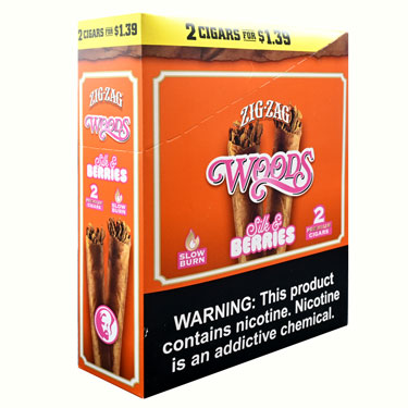 Zig Zag Woods Cigarillos Silk and Berries 15ct 2pk