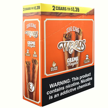 Zig Zag Woods Cigarillos Creme Royal 15ct 2pk