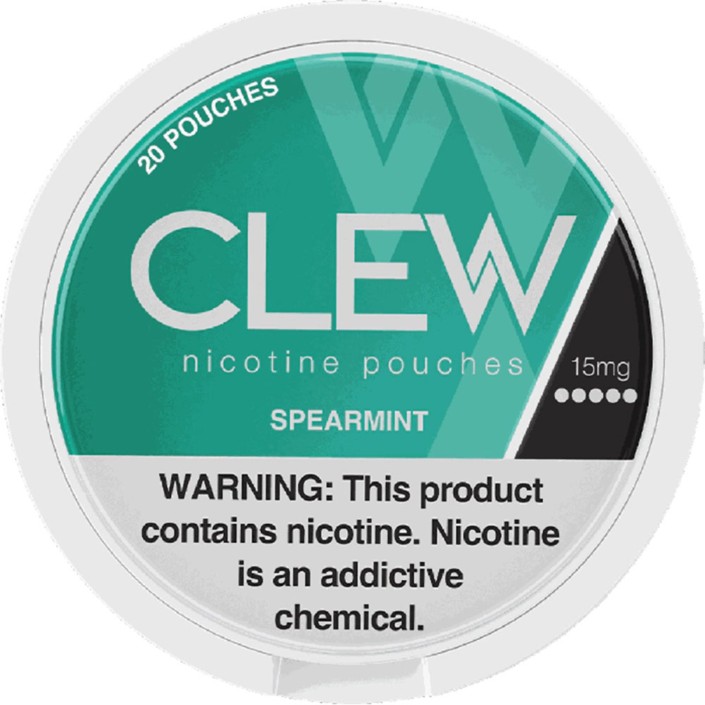 Clew Nicotine Pouches Spearmint 15mg 5ct