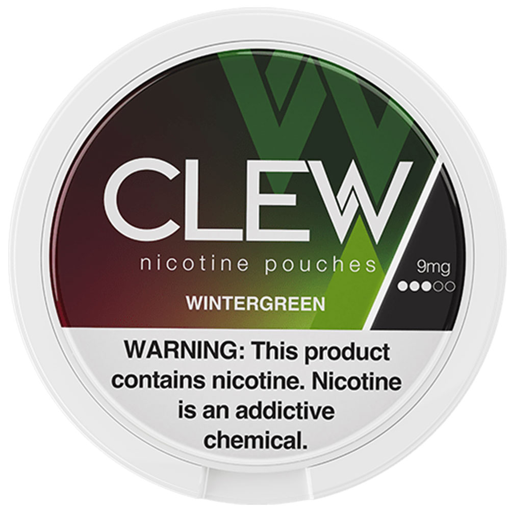 CLEW Nicotine Pouches Wintergreen 9mg 5ct