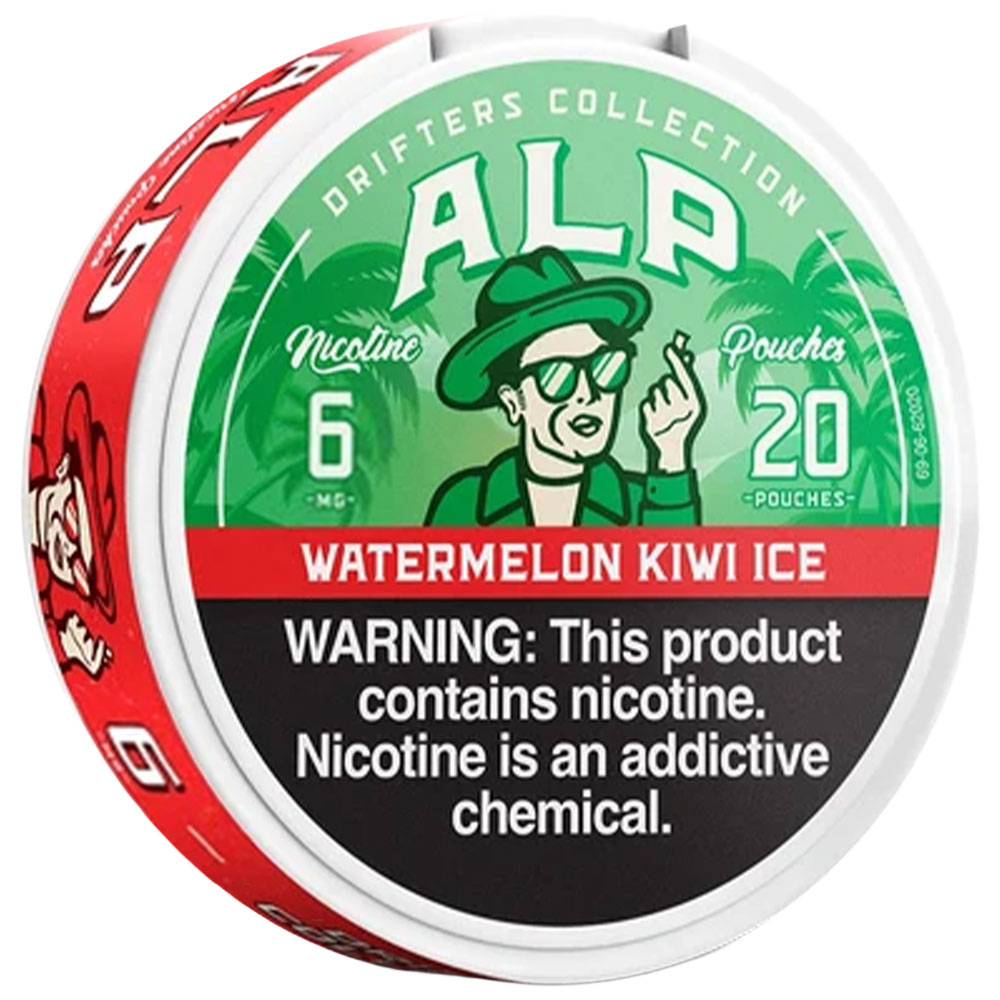 ALP Drifters Nicotine Pouches Watermelon Kiwi Ice 6mg 5ct