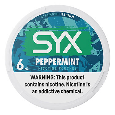 SYX Nicotine Pouches Peppermint 6mg 5ct