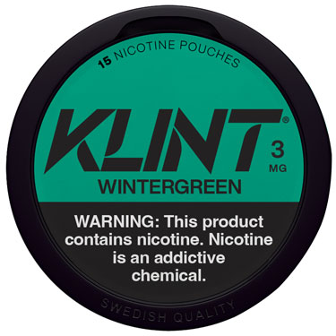 KLINT Nicotine Pouches Wintergreen 3mg 5ct