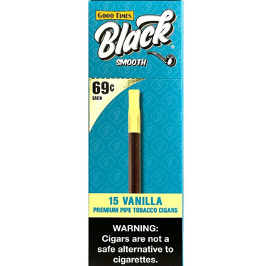 Good Times Cigarillos Black Smooth Vanilla 15ct