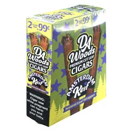 Da Woods Premium Cut Leaf Cigars Amsterdam Keif 15 Packs of 2