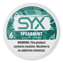 SYX Nicotine Pouches Spearmint 6mg 5ct