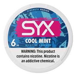 SYX Nicotine Pouches Cool Mint 6mg 5ct