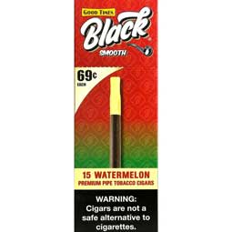 Good Times Black Smooth Watermelon Cigars 15ct Box