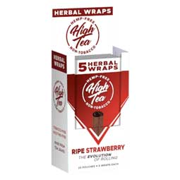 High Tea Ripe Strawberry Herbal Wraps 25 Packs of 5