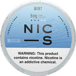 NIC S Nicotine Pouches Mint 6mg 5ct