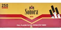 Sonora Cigarette Tubes Red King 250ct Box