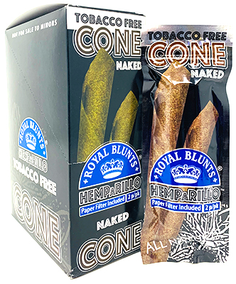 Royal Blunts HEMPaRILLO Cone Naked Pks Bluegrass Tobacco