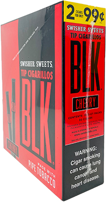 Swisher Sweets BLK Cherry Tip Cigarillos 15ct | Bluegrass Tobacco